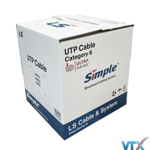 Cáp mạng LS Vina Cat6 UTP UTP-G-C6G-E1VN-M 0.5X4P/BL