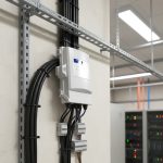 Hộp đấu dây điện thoại đã được lắp đặt