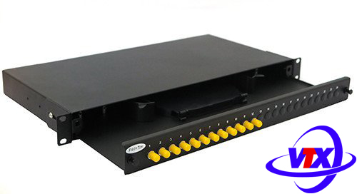 Hộp phối quang ODF 12FO đầy đủ phụ kiện lắp rack