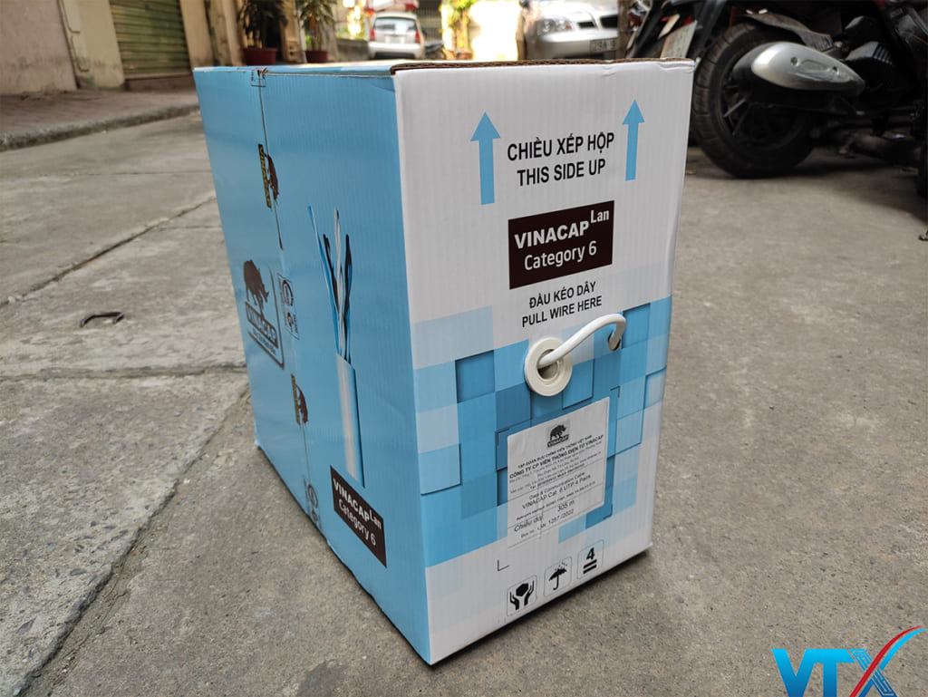 Dây cáp mạng Lan Vinacap Cat6 UTP - Viễn Thông Xanh