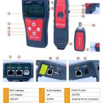 Chi tiết các bộ phận của Máy test cáp mạng Noyafa NF300