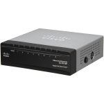 Mặt trước góc nghiêng trái Switch chia mạng Cisco SG200-08P