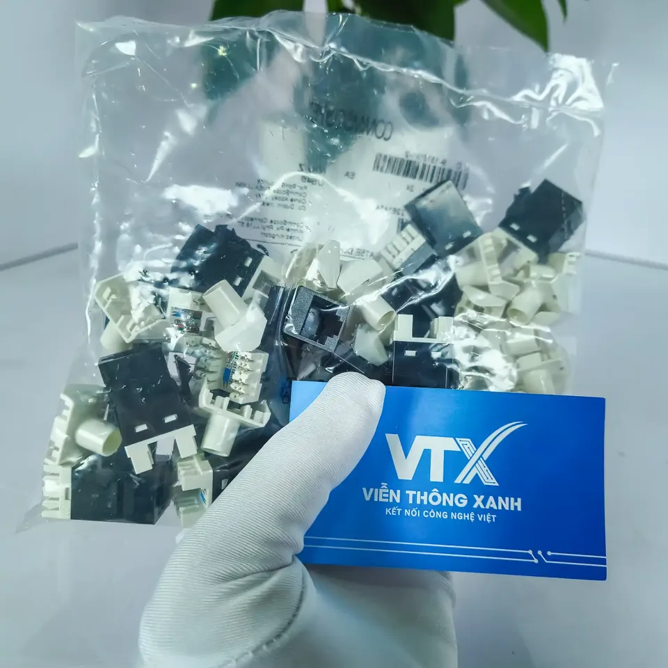 Nhân mạng không chống nhiễu Commscope Cat5E RJ45 _ PN_ 9-1375191-2 (2)