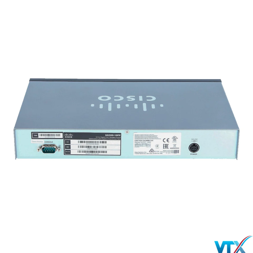 Switch chia mạng POE Cisco SG300-10PP 10Port 10/100/1000Mbps