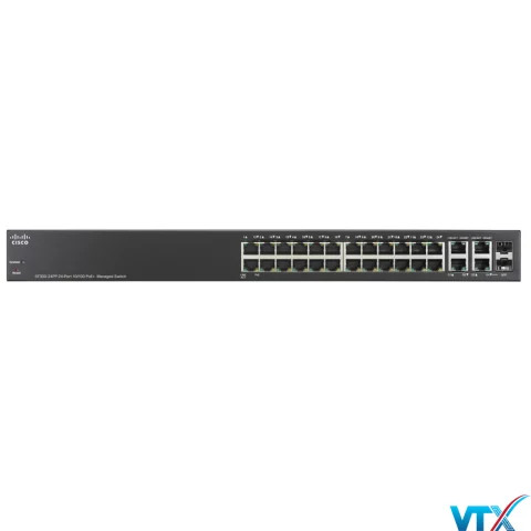 Switch chia mạng PoE Cisco 24Port 10/100Mbps SF300-24PP