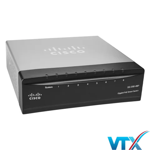 Switch chia mạng Cisco 8Port 10/100/1000Mbps SG200-08P