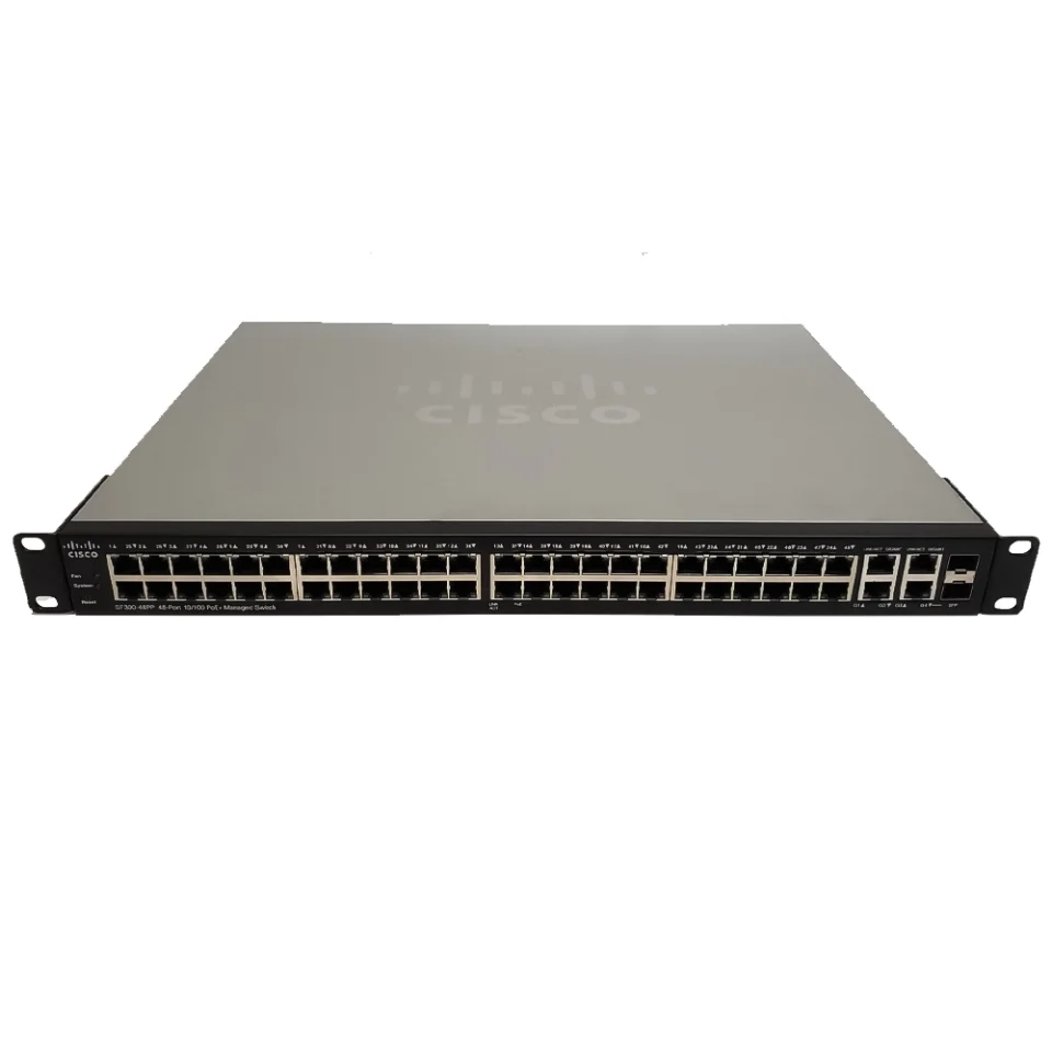 Switch chia mạng Cisco SF300-48PP-K9 - Cisco 48 port 10100Mbps POE (1)