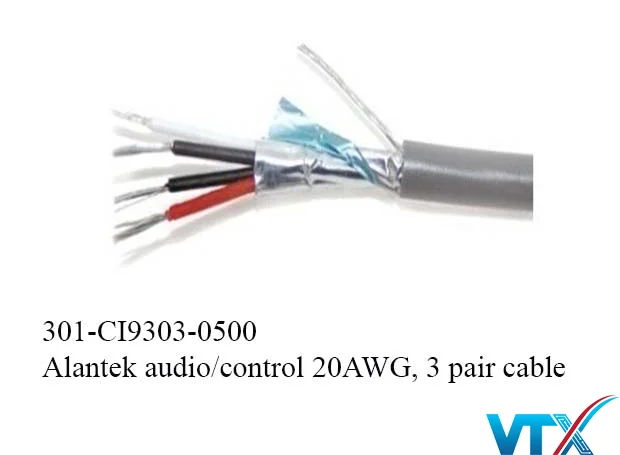 Cáp điều khiển Alantek 20AWG 3 Pair 301-CI9303-0500
