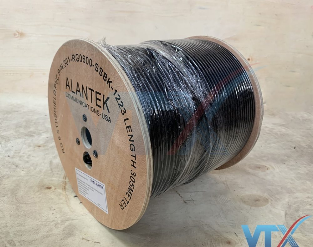 Cáp đồng trục Alantek RG6 không dầu 301-RG0600-SSBK-1223