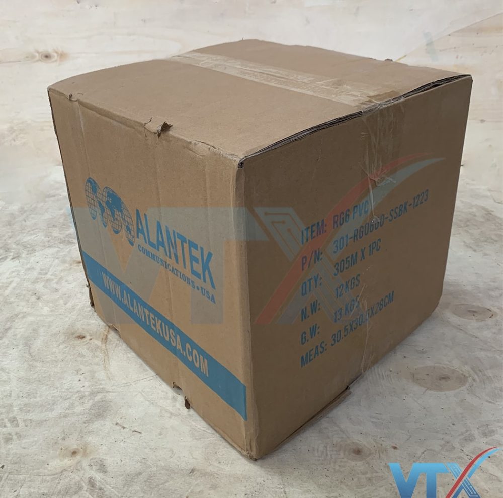 Cáp đồng trục Alantek RG6 không dầu 301-RG0600-SSBK-1223