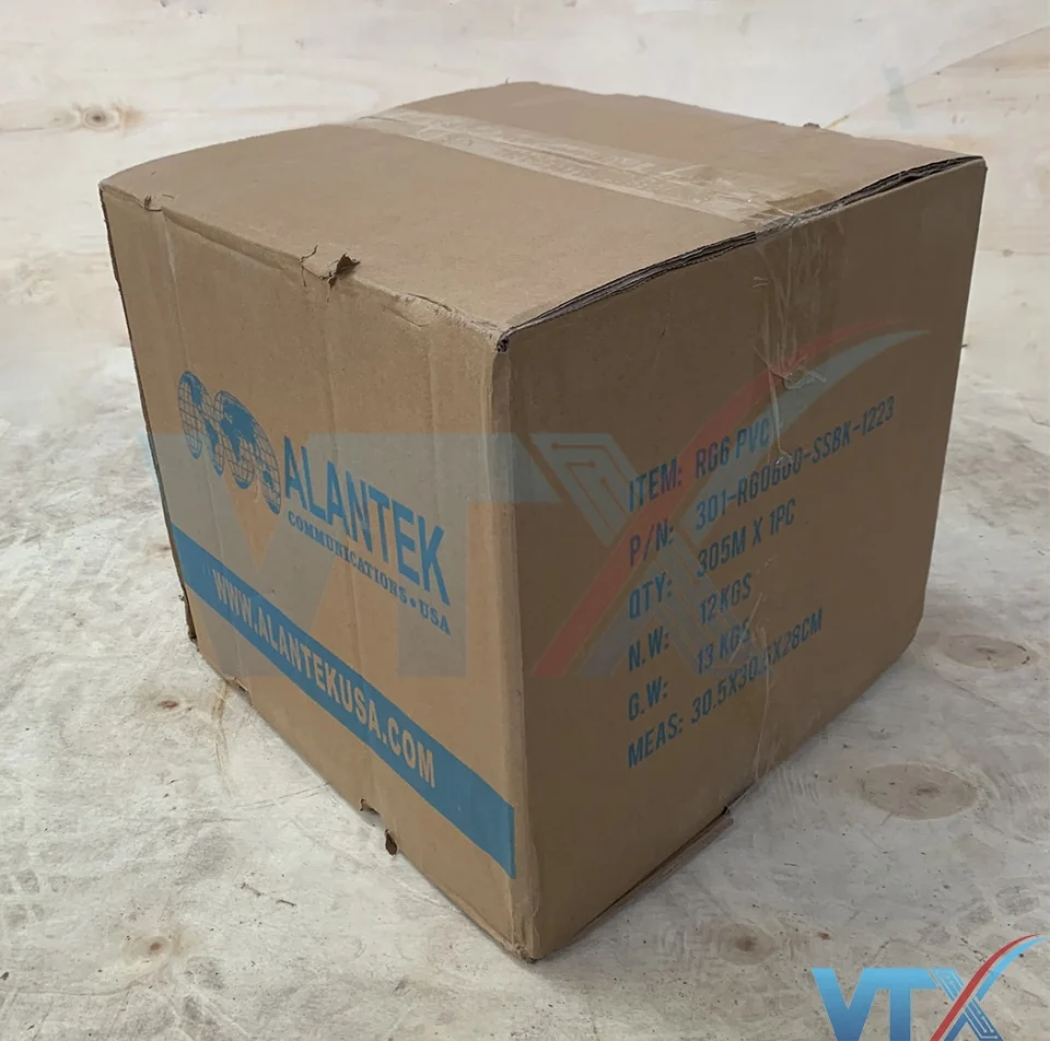 Cáp đồng trục Alantek RG6 không dầu 301-RG0600-SSBK-1223