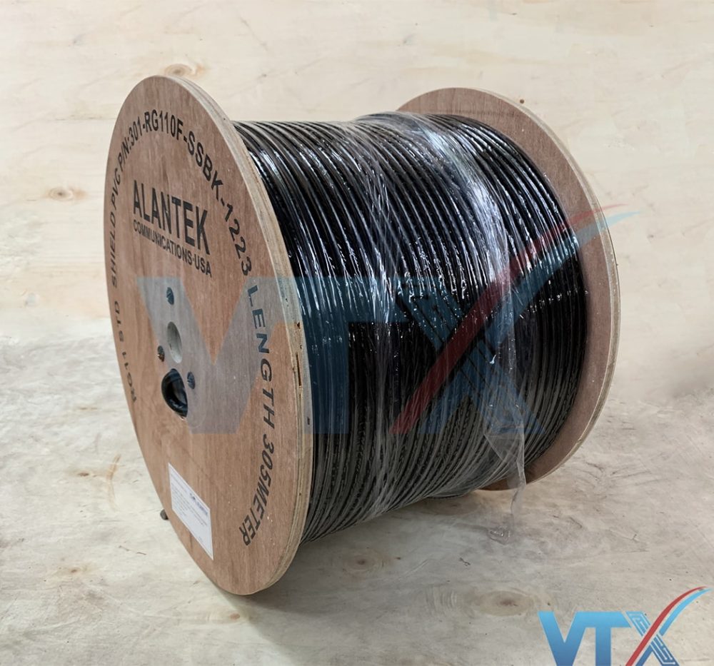 Cáp đồng trục Alantek RG11 có dầu 301-RG110F-SSBK-1223