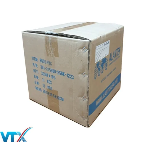 Cáp đồng trục Alantek RG59 không dầu 301-RG5900-SSBK-1223