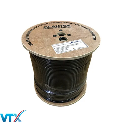 Cáp đồng trục Alantek RG11 có dầu 301-RG110F-SSBK-1223