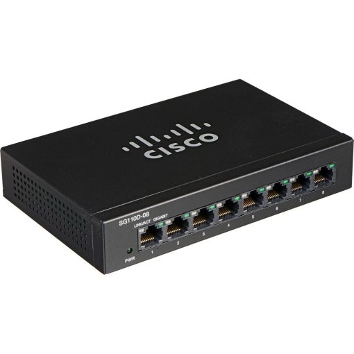 góc nghiêng phải Switch chia mạng Cisco SG95D-08