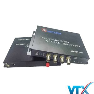 Bộ chuyển đổi video sang quang 4 kênh 720-960P Cho AHD, CVI, TVI 1.4Mp