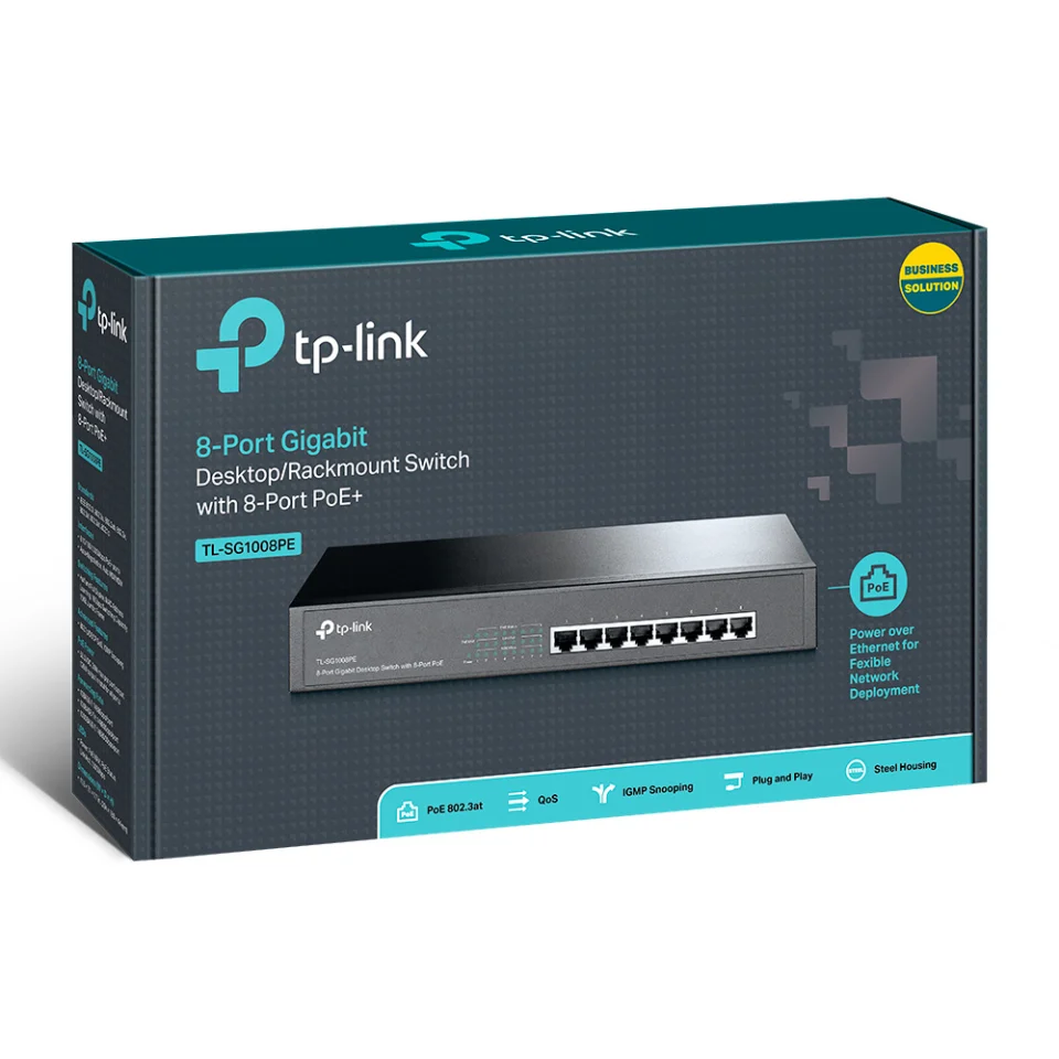 Switch chia mạng TP-LINK 8 port PoE TL-SG1008PE