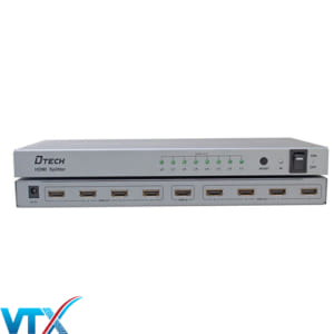 Bộ chia cổng HDMI Dtech 1 ra 8 DT-7148