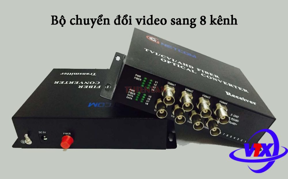 Bộ chuyển đổi video sang quang 8 kênh