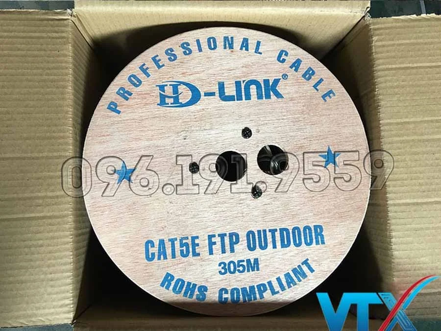 Cáp mạng HD-Link Cat5 FTP đồng nguyên chất