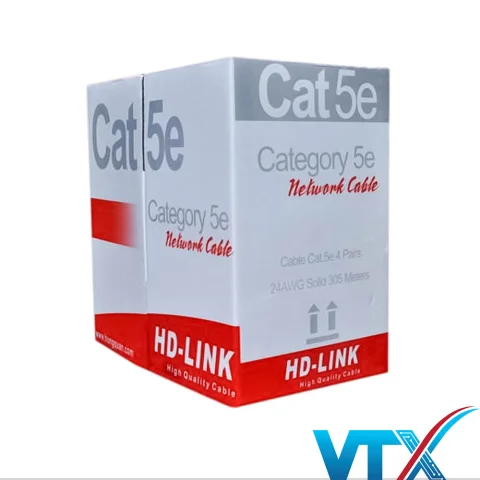 Cáp mạng HD-Link Cat5e FTP CCAH (Chống nhiễu)