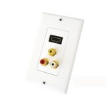 Ổ cắm âm sàn 2 cổng Audio + HDMI cao cấp