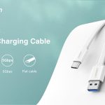 Ugreen 10693 Usb 3.0 To Usb C Flat Cable White 1.5M