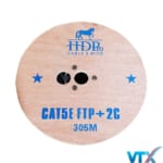 Cáp mạng kèm nguồn HDPRO Cat5e FTP lõi hợp kim trong nhà