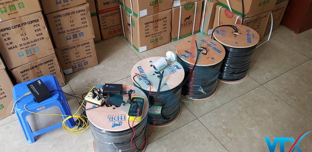 Cáp mạng kèm nguồn HDPRO Cat5e FTP lõi hợp kim trong nhà