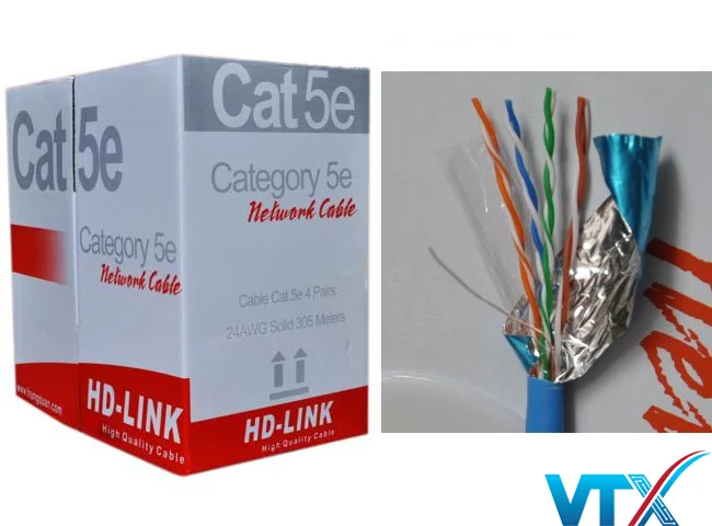 Cáp mạng HD-Link Cat5e FTP CCAH (Chống nhiễu)
