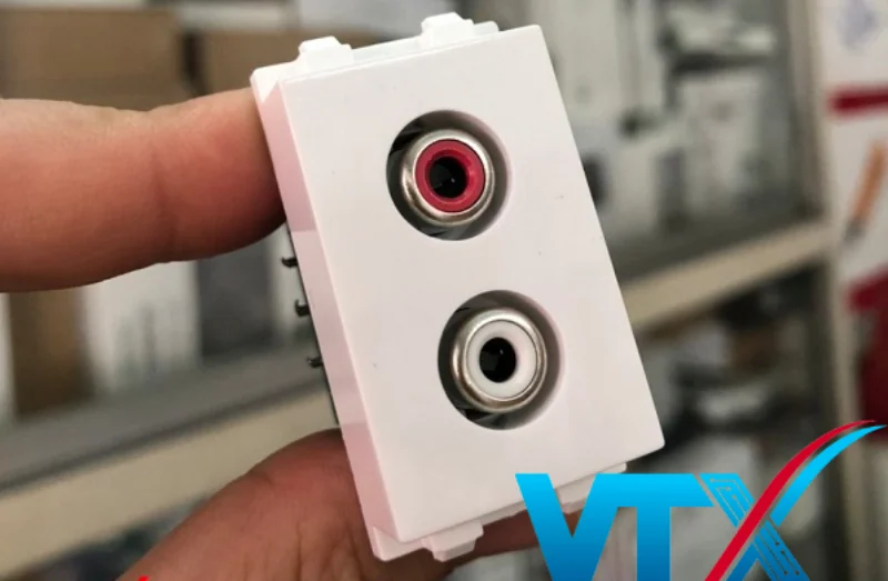 Nhân Video, hạt AV jack 3.5 lắp mặt dây âm thanh âm tường