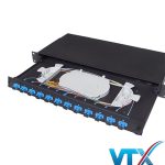Hộp phối quang ODF 12FO lắp rack đủ phụ kiện