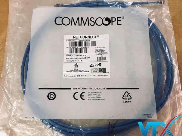 Dây nhảy COMMSCOPE/AMP Cat6 1.5m - NPC06UVDB-BL005F
