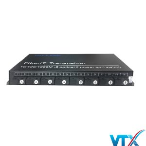 Switch quang HD-Link 8 cổng SC + 2 cổng RJ45 1000Mbps