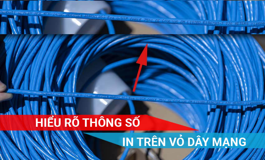 ảnh thông số in trên vỏ dây cáp mạng