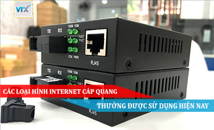 Các loại hình Internet cáp quang thường được sử dụng hiện nay