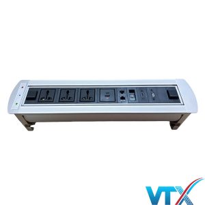 Hộp ổ cắm điện âm bàn Sino Amigo STS-240E cao cấp