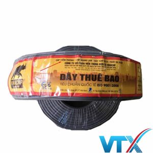 Dây điện thoại 2 đôi – 2 pair (4 lõi 2x2x0.4) Vinacap