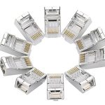 Hạt mạng RJ4a5 Cat6 Ugreen 20333 bọc kim loại (túi 10 hạt)_1