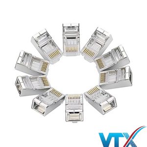 Hạt mạng RJ45 Cat6 Ugreen 20333 bọc kim loại (túi 10 hạt)