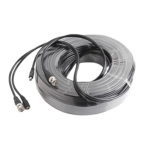 Cáp đồng trục Golden Link RG59 đúc sẵn dây nguồn và jack BNC