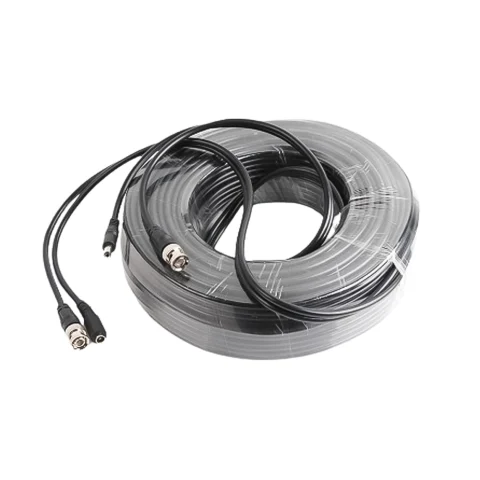 Cáp đồng trục Golden Link RG59 đúc sẵn dây nguồn và jack BNC