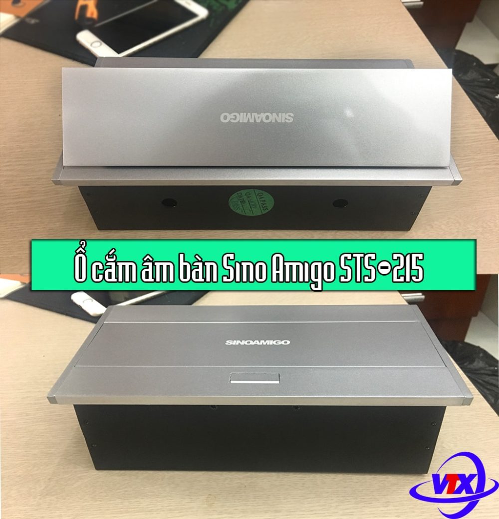 Hộp ổ cắm điện âm bàn Sino Amigo STS-215 chính hãng, chất lượng cao