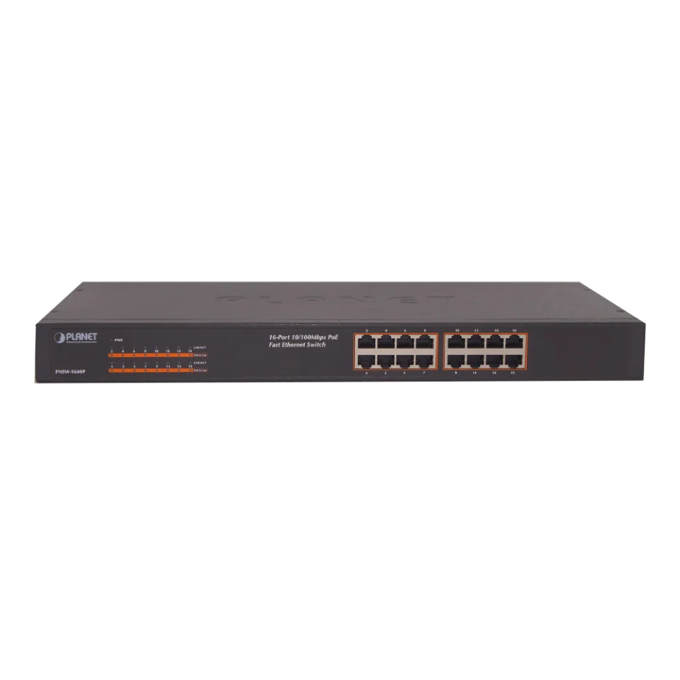 Switch chia mạng PLANET 16-port FNSW-1600P 10100Mbps PoE (1)