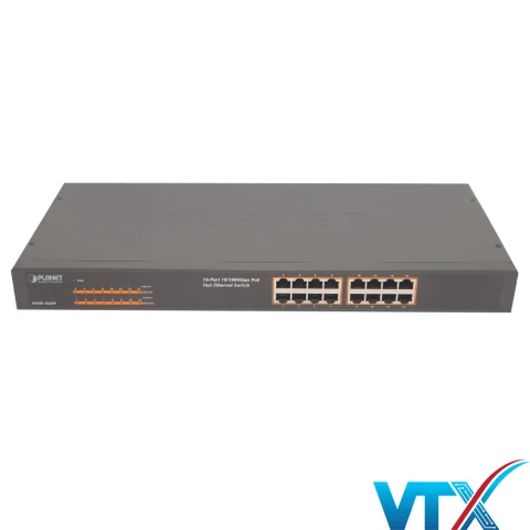 Switch chia mạng PLANET 16-port FNSW-1600P 10/100Mbps PoE