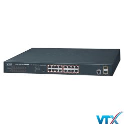 Switch chia mạng PLANET 16 port GS-4210-16T2S + 2 port 1001000BASE-X (1)