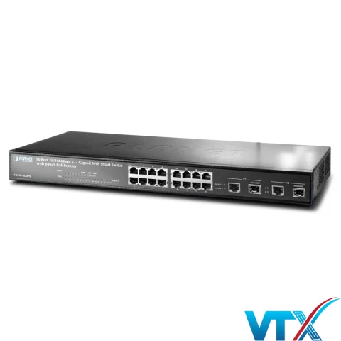 Switch chia mạng PLANET 16port FGSW-1828PS