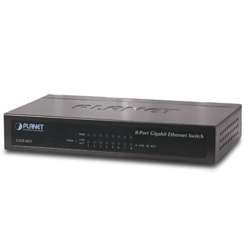 Switch chia mạng PLANET 8 Port GSD-803 101001000Mbps