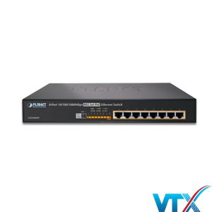 Switch chia mạng PLANET 8-port GSD-808HP 10/100/1000Mbps PoE