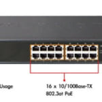Switch chia mạng PLANET 16port + 2 Gigabit TP/SFP PoE FGSW-1828PS